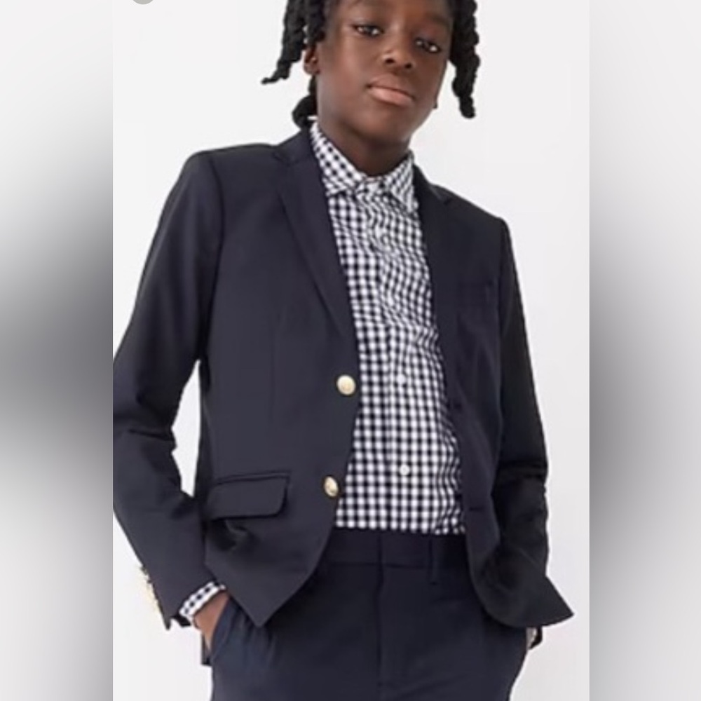 Crewcuts Ludlow Blazer Classic Navy Nautical Preppy 100% Wool Size 7